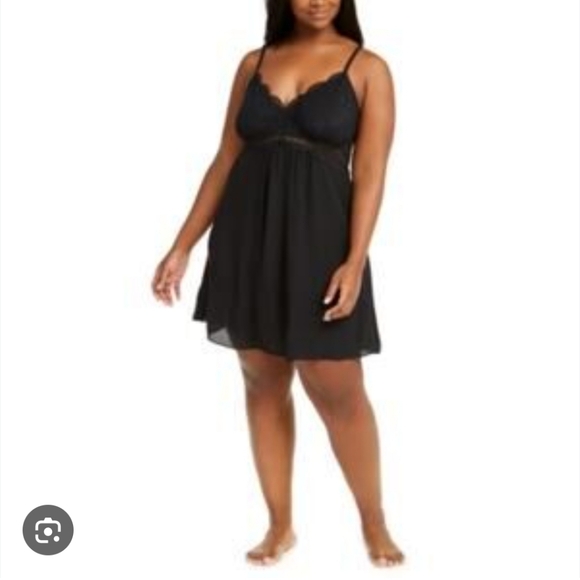 Inc Plus-Size Lace-Detail Chemise Nightgown - XXL - Picture 2 of 8